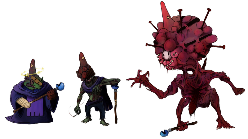 "Black and Blue Mage", "Sewn Scion" and "Traumaturge"
