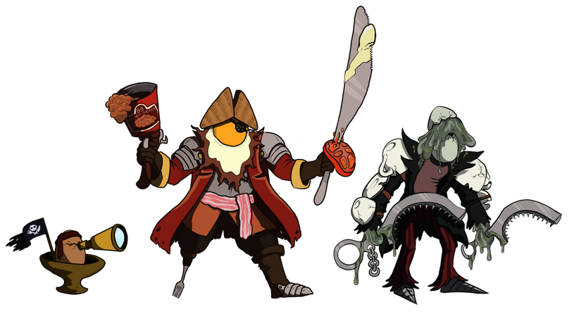 "Captain Eggbeard" and Crew